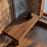 Nytherion Sculpted Solid Wood Console Table SPA983583
