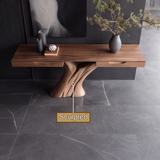 Nyvareth Solid Wood Sculpted Console Table - Timberustic Console Table