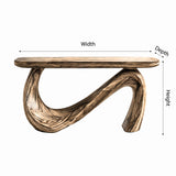 Nyverra Sculpted Solid Wood Console Table - Timberustic Console Table