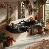 Nyxalith Floating Bathroom Vanity with Integrated Sink - Timberustic Floating Bathroom Vanity with Integrated Sink