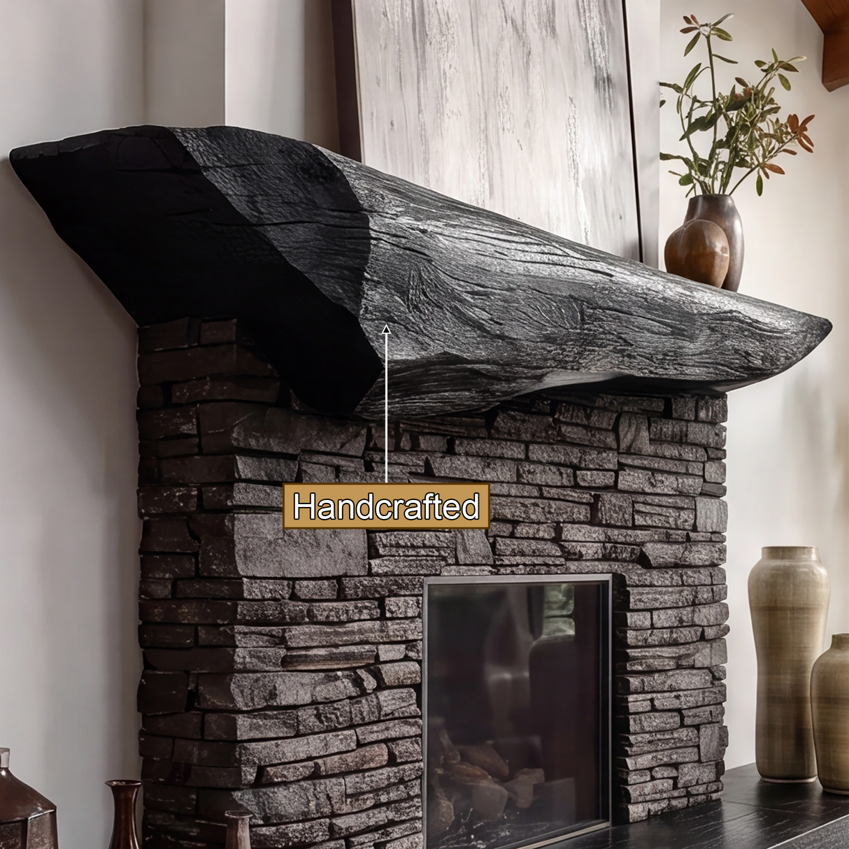 Nyxen Sculpted Fireplace Mantel Shelf SPA306842