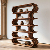 Nyxor Handcrafted Solid Wood Bookshelf