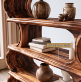Nyxor Handcrafted Solid Wood Bookshelf