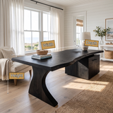 Nyxora Live Edge Solid Wood Desk with Drawers - Timberustic Desk With Drawers