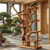 Oakhollow Handcrafted Tree Branch Parrot Stand SPA938893 - Timberustic Tree Branch Parrot Stand