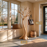 Oakmere Sculpted Solid Wood Tree Coat Rack - Timberustic Tree Coat Rack