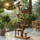 Oakspire Handcrafted Tree Branch Parrot Stand SPA437045 - Timberustic Tree Branch Parrot Stand
