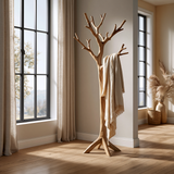 Oakspire Sculpted Solid Wood Tree Coat Rack - Timberustic Tree Coat Rack