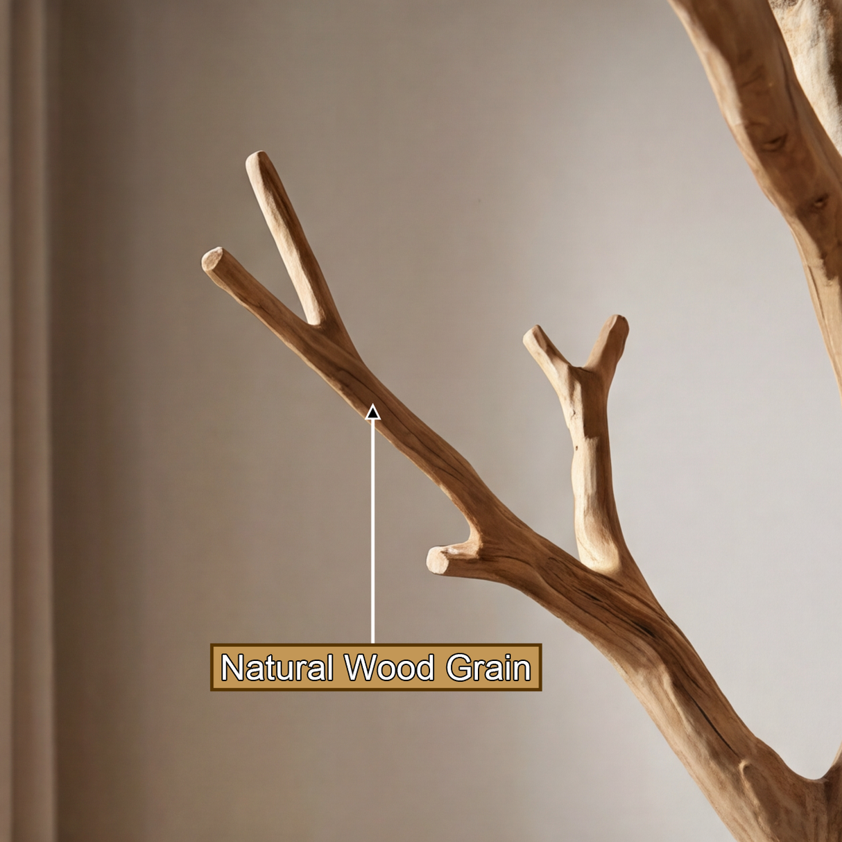 Oakspire Sculpted Solid Wood Tree Coat Rack - Timberustic Tree Coat Rack