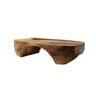 Organic Arch Solid Wood Coffee Table Japandi Contemporary