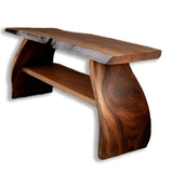 Organic Modern Solid Wood Shoe Rack Dark Walnut - Timberustic Shoe Rack