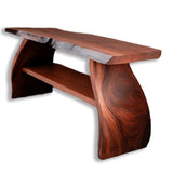 Organic Modern Solid Wood Shoe Rack Mahogany - Timberustic Shoe Rack