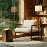 Orin Frame Solid Wood Lounge Chair - Timberustic Lounge Chair