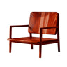 Orin Frame Solid Wood Lounge Chair Mahogany - Timberustic Lounge Chair