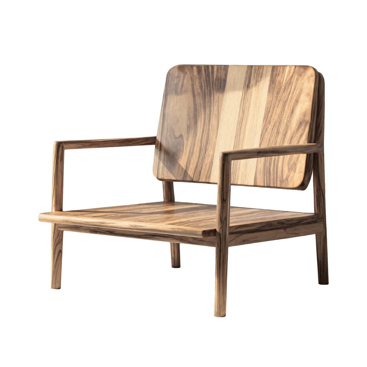 Orin Frame Solid Wood Lounge Chair Natural Oak - Timberustic Lounge Chair