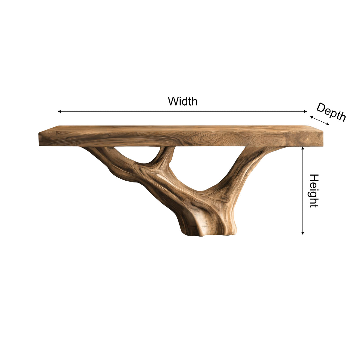 Orin Sculpted Solid Wood Console Table