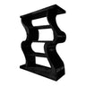 Orinth Sculpted Solid Wood Decorative Bookshelf Black - Timberustic Decorative Bookshelf
