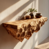 Orion Ridge Solid Wood Mountain Floating Shelf - Timberustic Floating Shelf