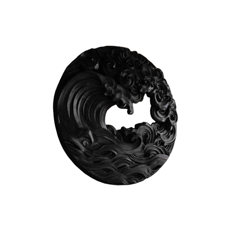 Orison Handcarved Solid Wood Wall Art Black - Timberustic Wall Art