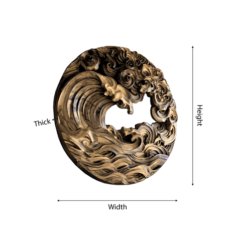 Orison Handcarved Solid Wood Wall Art - Timberustic Wall Art