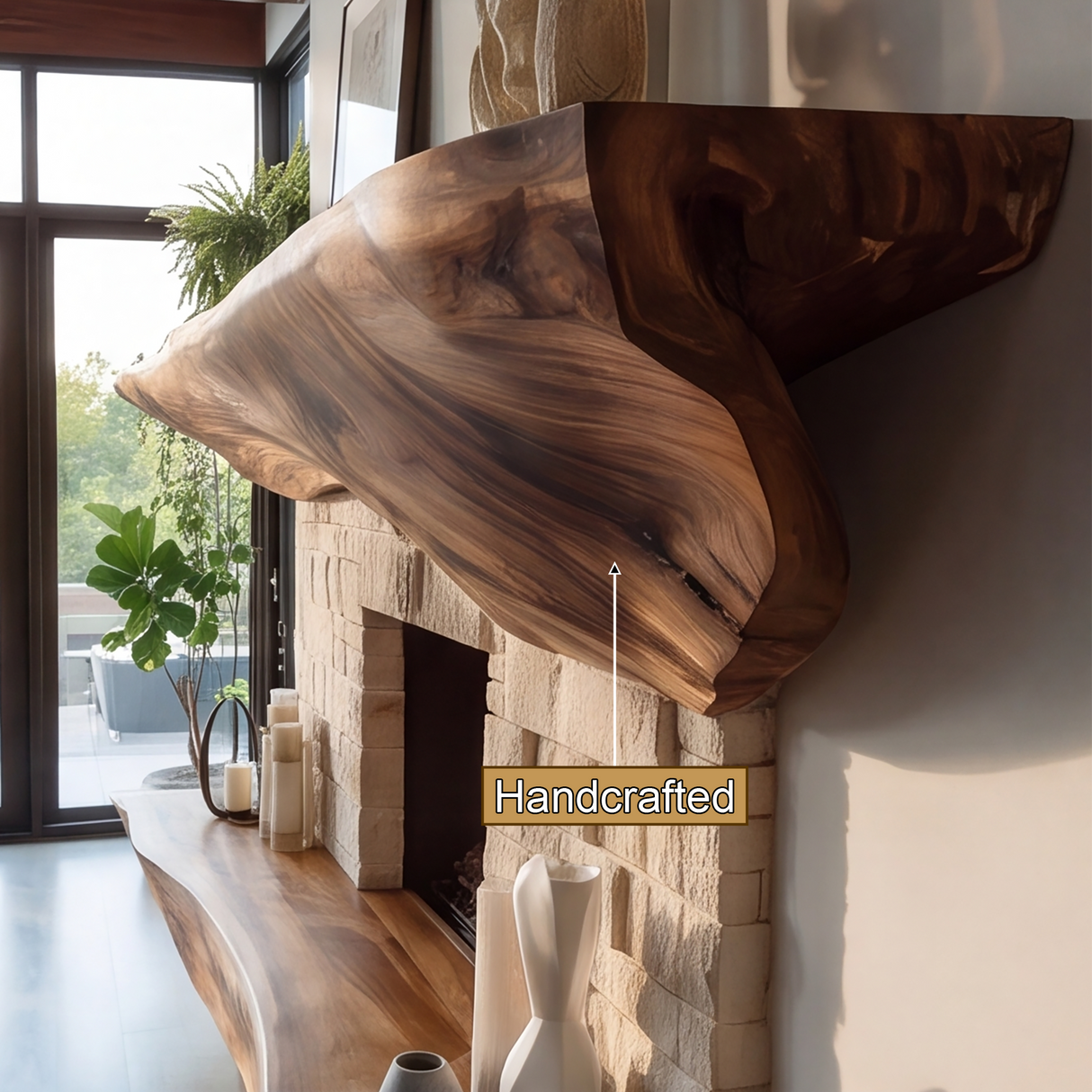 Orithen Sculpted Fireplace Mantel Shelf SPA925327