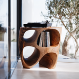 Orivan Handcrafted Solid Wood Record Player Stand SPA233410