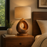 Orivana Handcrafted Solid Wood Table Lamp SPA263432 - Timberustic Table Lamp
