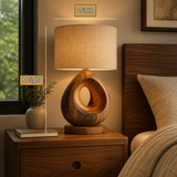 Orivana Handcrafted Solid Wood Table Lamp SPA263432 - Timberustic Table Lamp