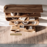 Orivane Handcrafted Solid Wood Bookshelf