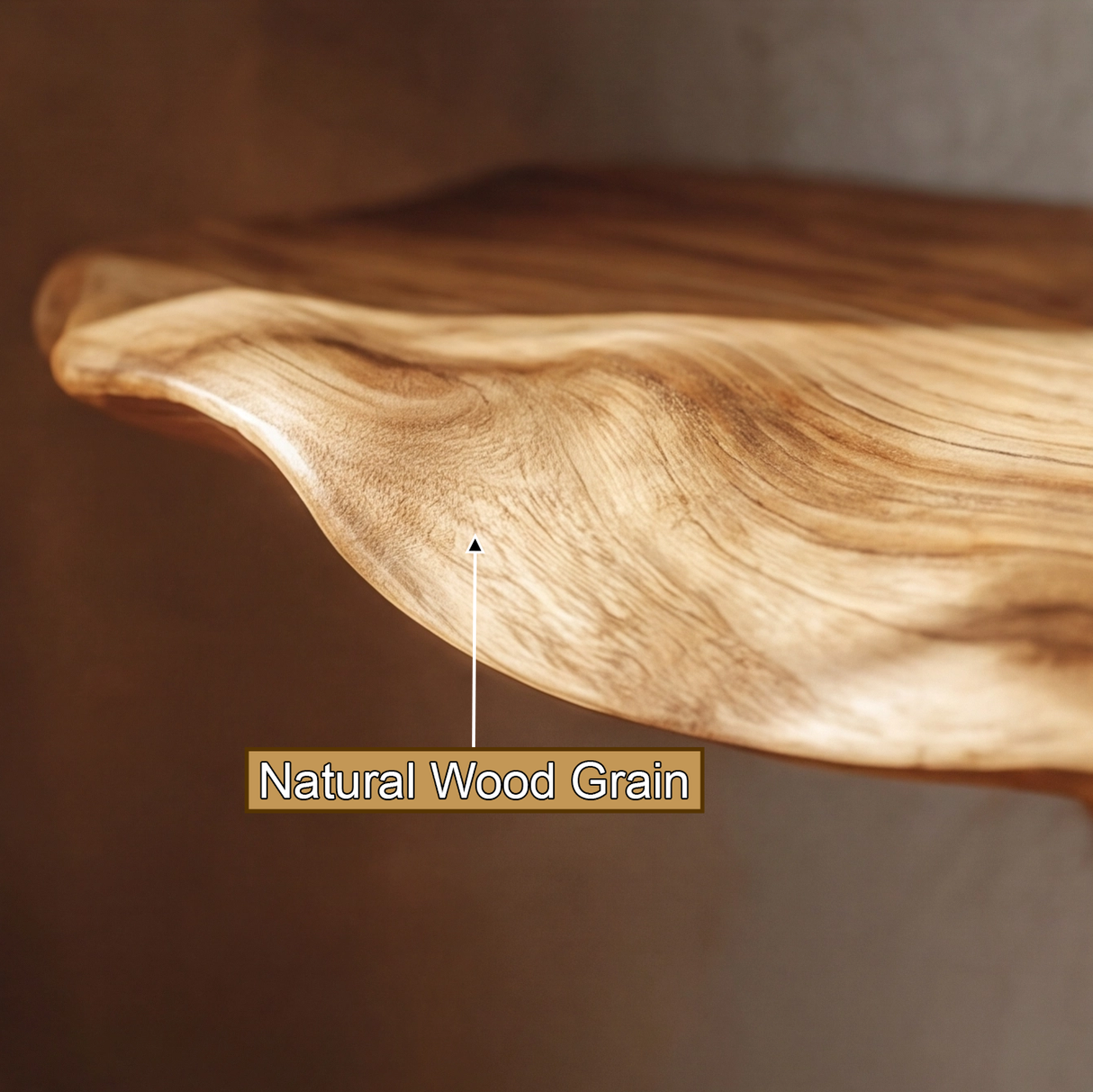 Orivane Live Edge Solid Wood Mushroom Floating Shelf SPA394380 - Timberustic Floating Shelf
