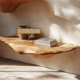 Orivane Live Edge Solid Wood Mushroom Floating Shelf SPA394380 - Timberustic Floating Shelf