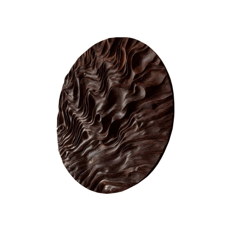 Orivane Solid Wood Sculpted Wall Art Dark Walnut - Timberustic Wall Art