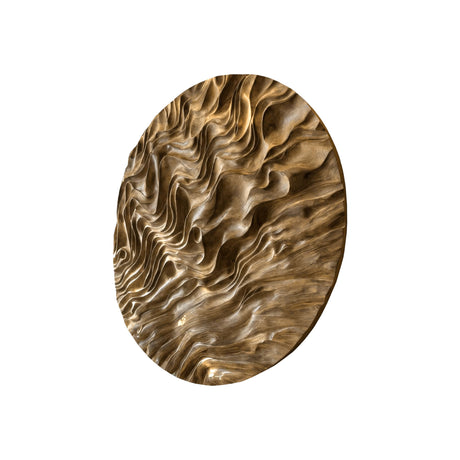 Orivane Solid Wood Sculpted Wall Art Natural Oak - Timberustic Wall Art