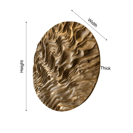 Orivane Solid Wood Sculpted Wall Art - Timberustic Wall Art