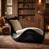 Orivelle Handcrafted Solid Wood Chaise Lounge
