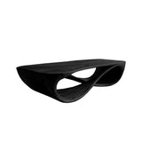 Oriven Curve Solid Wood Coffee Table Black - Timberustic Coffee Table