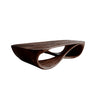 Oriven Curve Solid Wood Coffee Table Dark Walnut - Timberustic Coffee Table