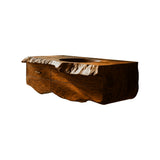 Oriven Sculpted Solid Wood Floating Bathroom Vanity with Drawers Brown - Timberustic Floating Bathroom Vanity With Drawers