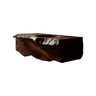 Oriven Sculpted Solid Wood Floating Bathroom Vanity with Drawers Dark Walnut - Timberustic Floating Bathroom Vanity With Drawers