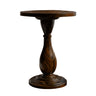 Orlathen Handcrafted Solid Wood Pedestal Stand Dark Walnut - Timberustic Pedestal Stand
