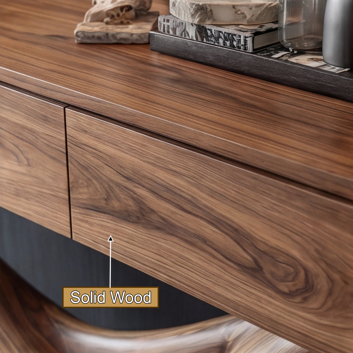 Orlathen Solid Wood Sculpted Console Table - Timberustic Console Table