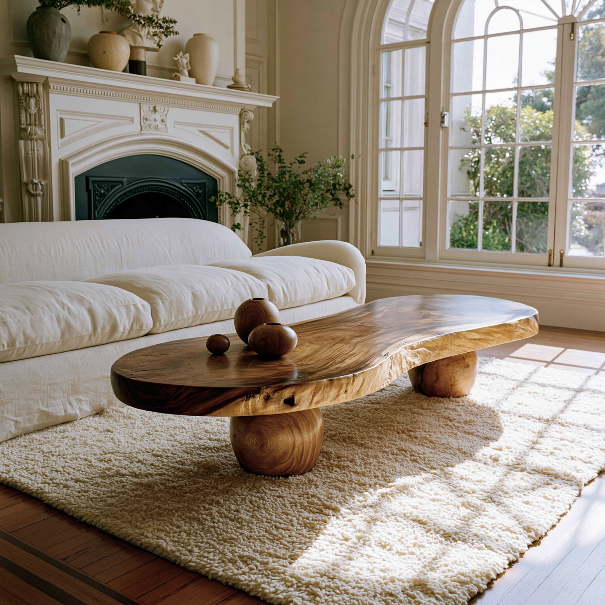 Orlavik Live Edge Solid Wood Coffee Table (Copy) - Timberustic Coffee Table