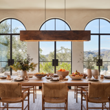 Orlavik Sculpted Solid Wood Linear Pendant Light SPA465234 - Timberustic Linear Pendant Light
