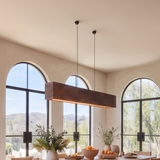 Orlavik Sculpted Solid Wood Linear Pendant Light SPA465234 - Timberustic Linear Pendant Light