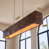 Orlavik Sculpted Solid Wood Linear Pendant Light SPA465234 - Timberustic Linear Pendant Light