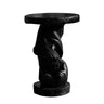 Orlavyn Solid Wood Sculpted Pedestal Stand Black - Timberustic Pedestal Stand