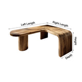 Orlen Curved Solid Wood L-Shaped Desk