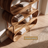 Orlenza Handcrafted Solid Wood Bookshelf