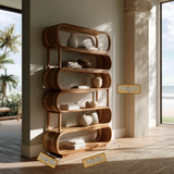 Orlenza Handcrafted Solid Wood Bookshelf