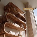 Orlenza Handcrafted Solid Wood Bookshelf